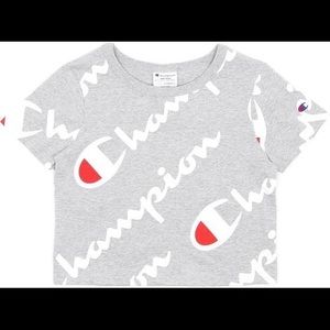Champion Womens Cropped T-Shirt Medium